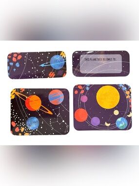 PlanetBox Launch Kids Stainless Steel Lunchbox Magnets Set. 8 Magnets Total.